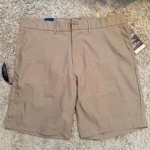 Classic Tan Flat Front Men's Shorts